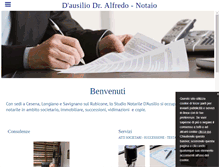 Tablet Screenshot of notaiodausilio.com